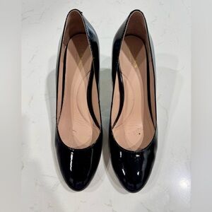 Cole Haan Black Patent Leather 3 1/2 Inch Heels